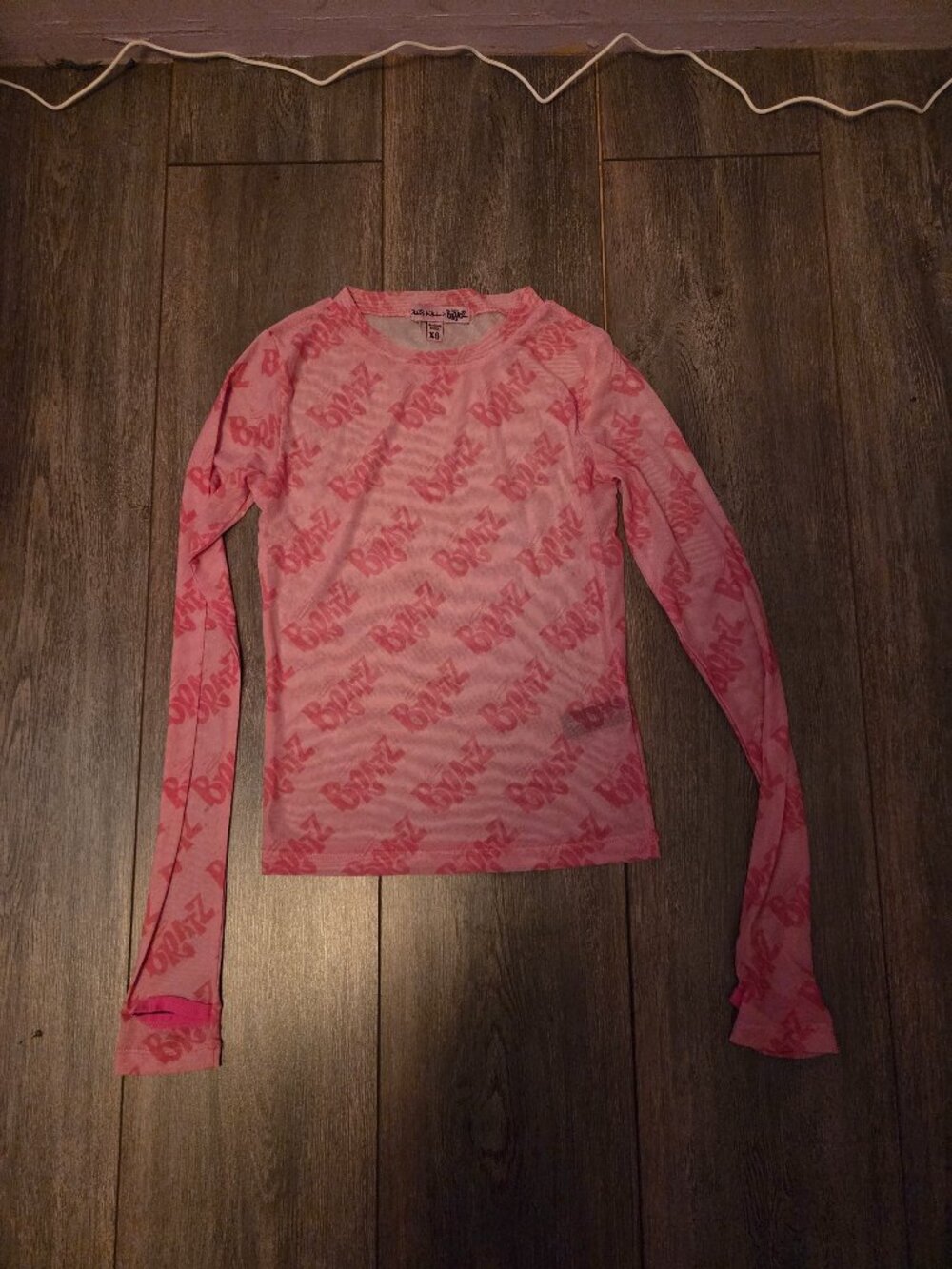 Dollskill x Bratz Pink mesh top XS